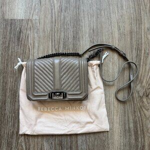Rebecca Minkoff Chevron Quilted Love Crossbody